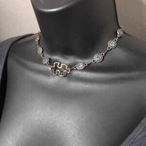 14.5 Inch Cute Puzzle Piece Necklace